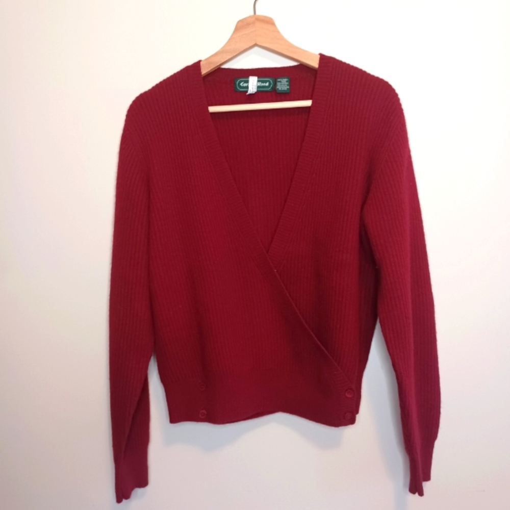 Vintage Caroll Reed Lambwool Angora Wrap Sweater